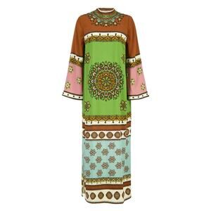Alemais Contina Silk Midi Dress in Multi
